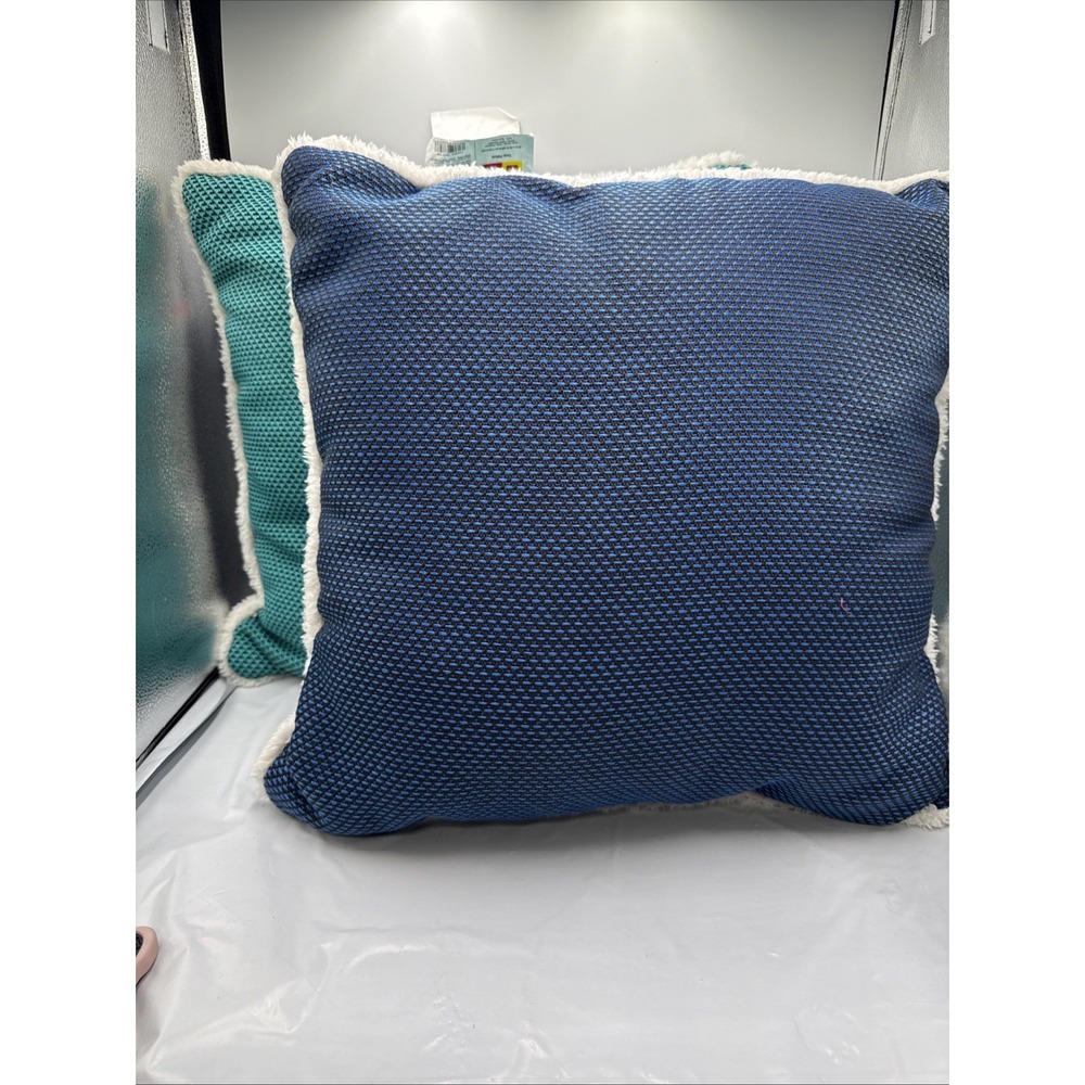 LEGO Textured Tonal Square Pillow Green/Blue 20" x 20" LEGO‎ x Target Collection